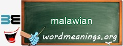 WordMeaning blackboard for malawian